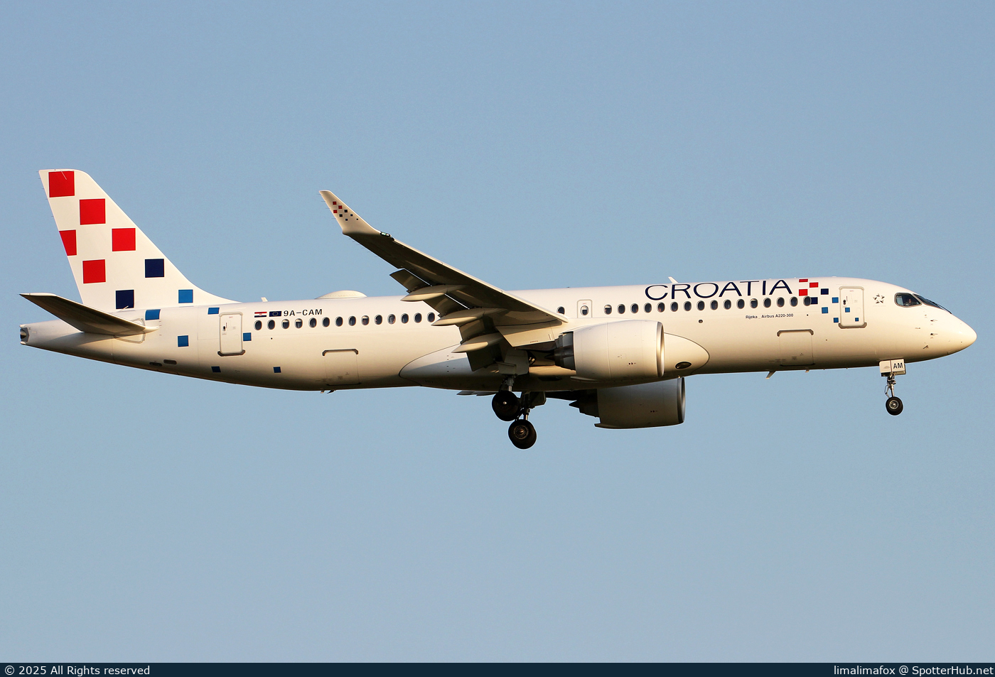 Photo of 9A-CAM - Airbus A220-300 operated by Croatia Airlines