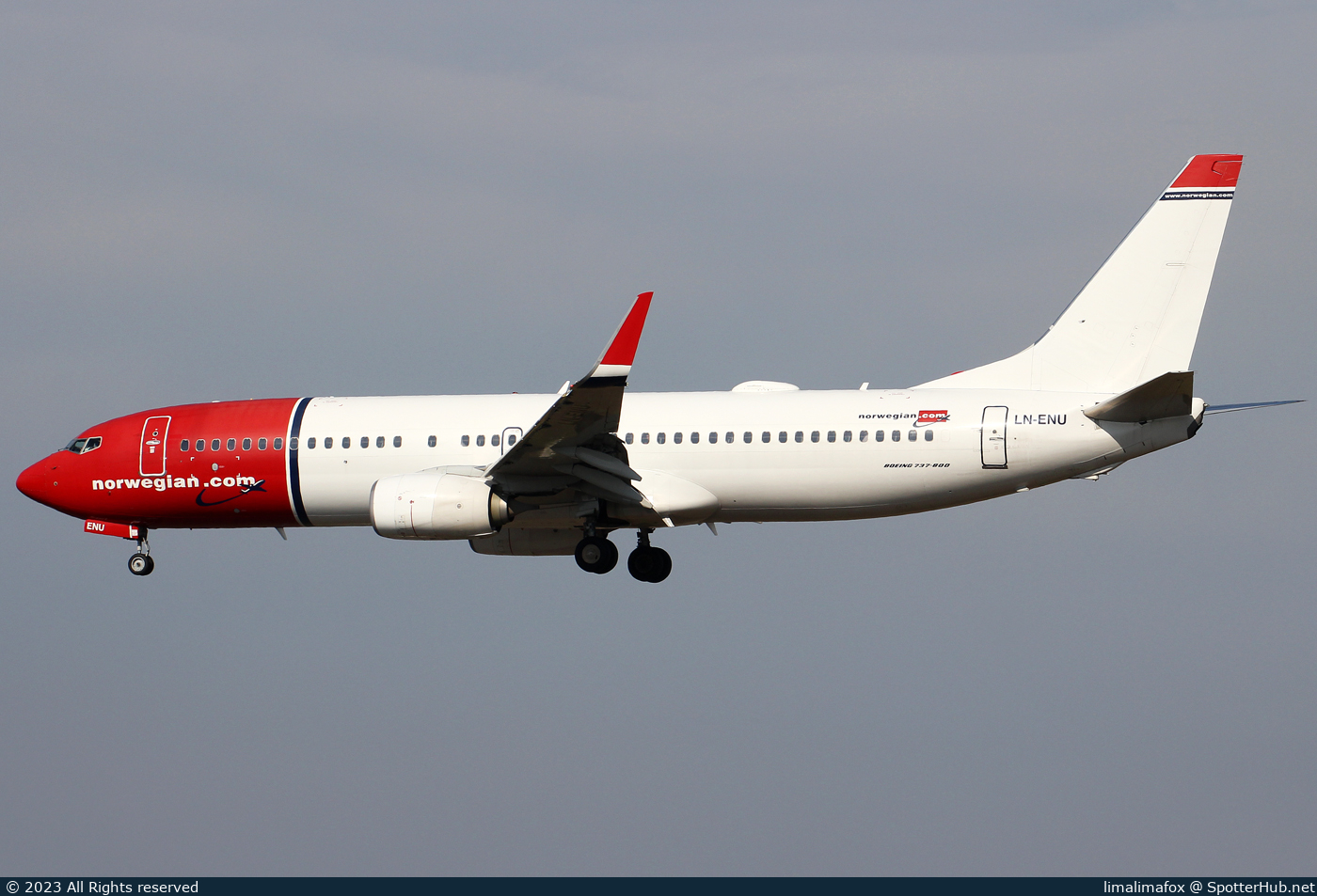 Photo of LN-ENU - Boeing 737-8JP operated by Norwegian Air Shuttle
