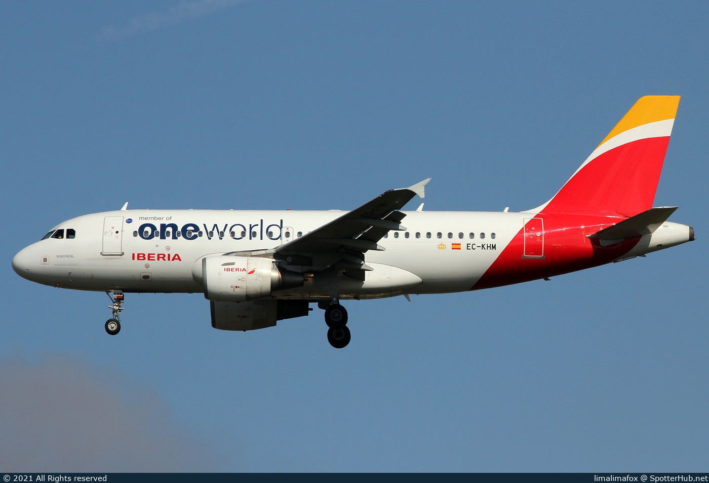 Photo of EC-KHM - Airbus A319-111 operated by Iberia