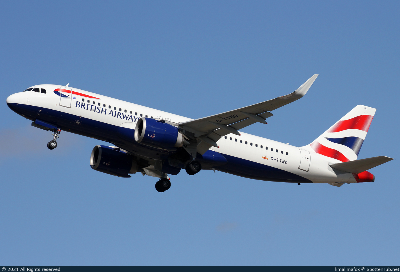 Photo of G-TTND - Airbus A320-251N operated by British Airways