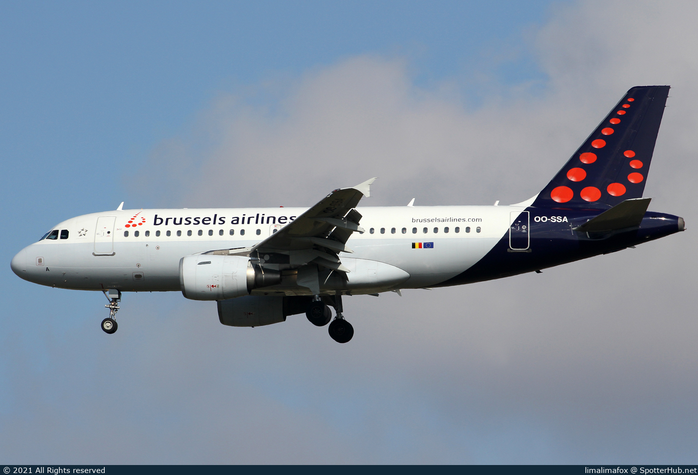 Photo of OO-SSA - Airbus A319-111 operated by Brussels Airlines