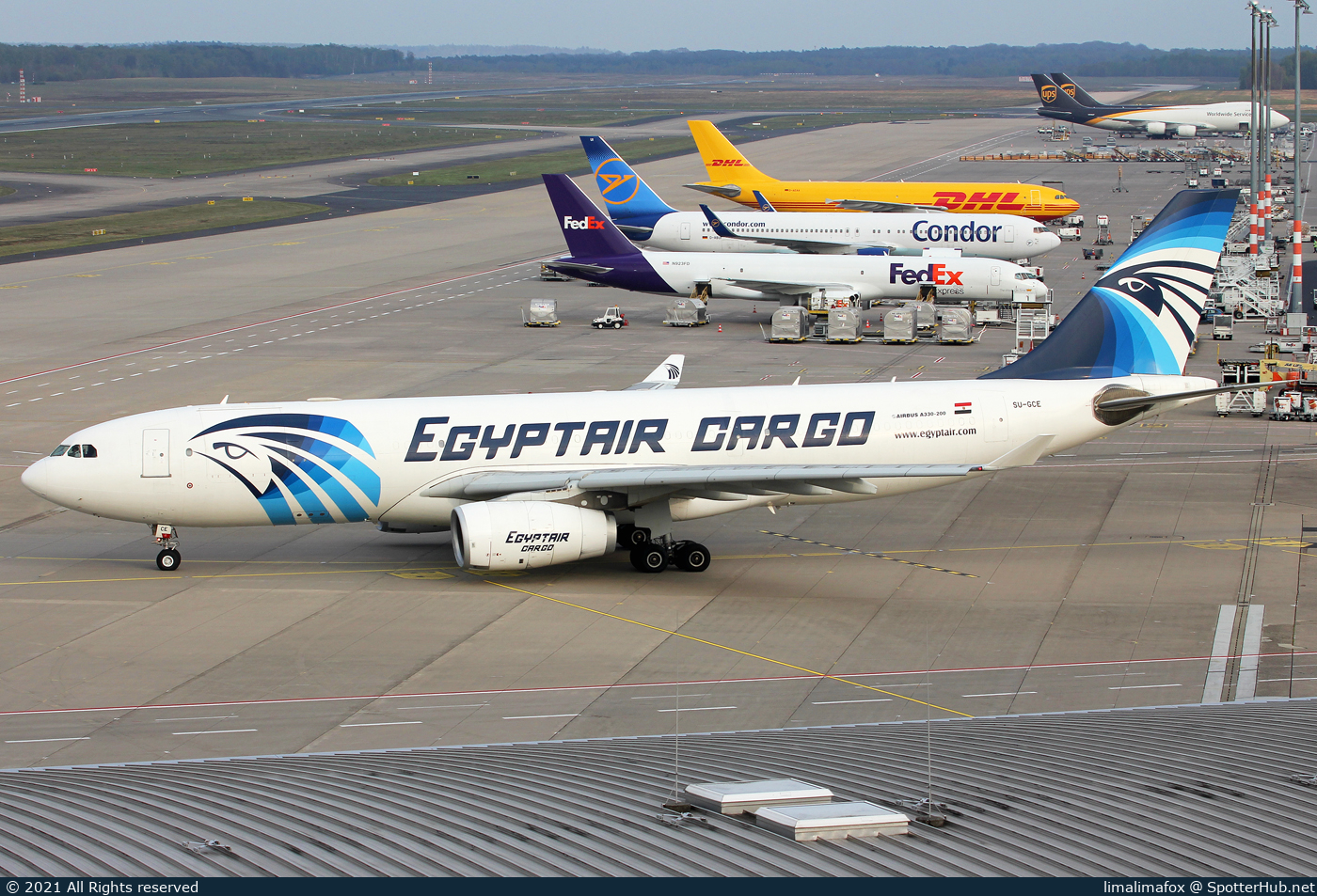 Photo of SU-GCE - Airbus A330-243(P2F) operated by Egyptair Cargo