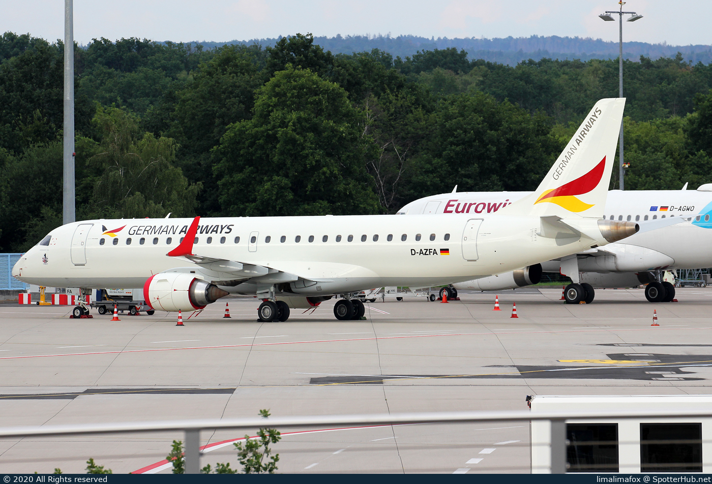 Photo of D-AZFA - Embraer ERJ-190LR operated by German Airways
