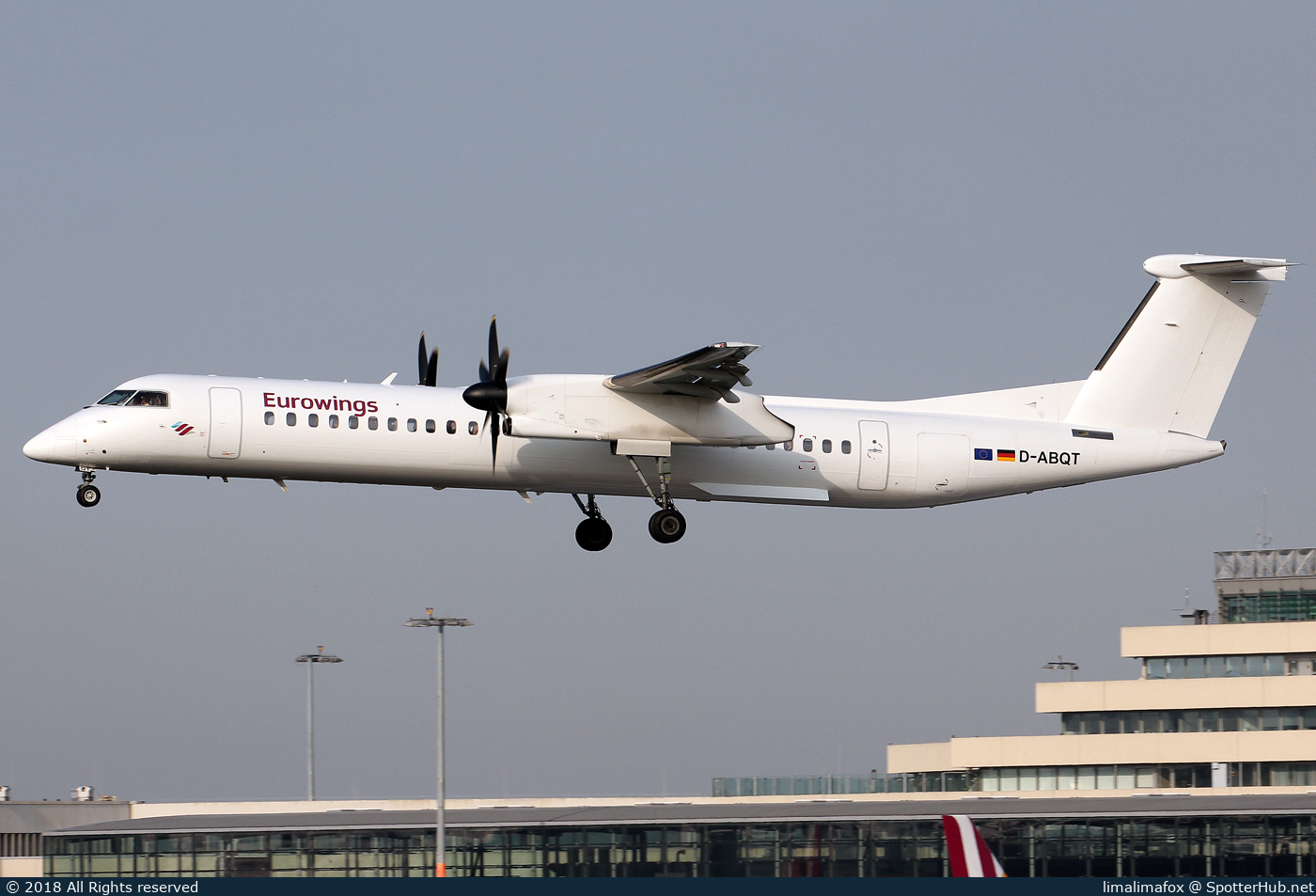 Photo of D-ABQT - Bombardier DHC-8-402 Dash 8 Q400 operated by Eurowings (opb LGW Luftfahrtgesellschaft Walter)