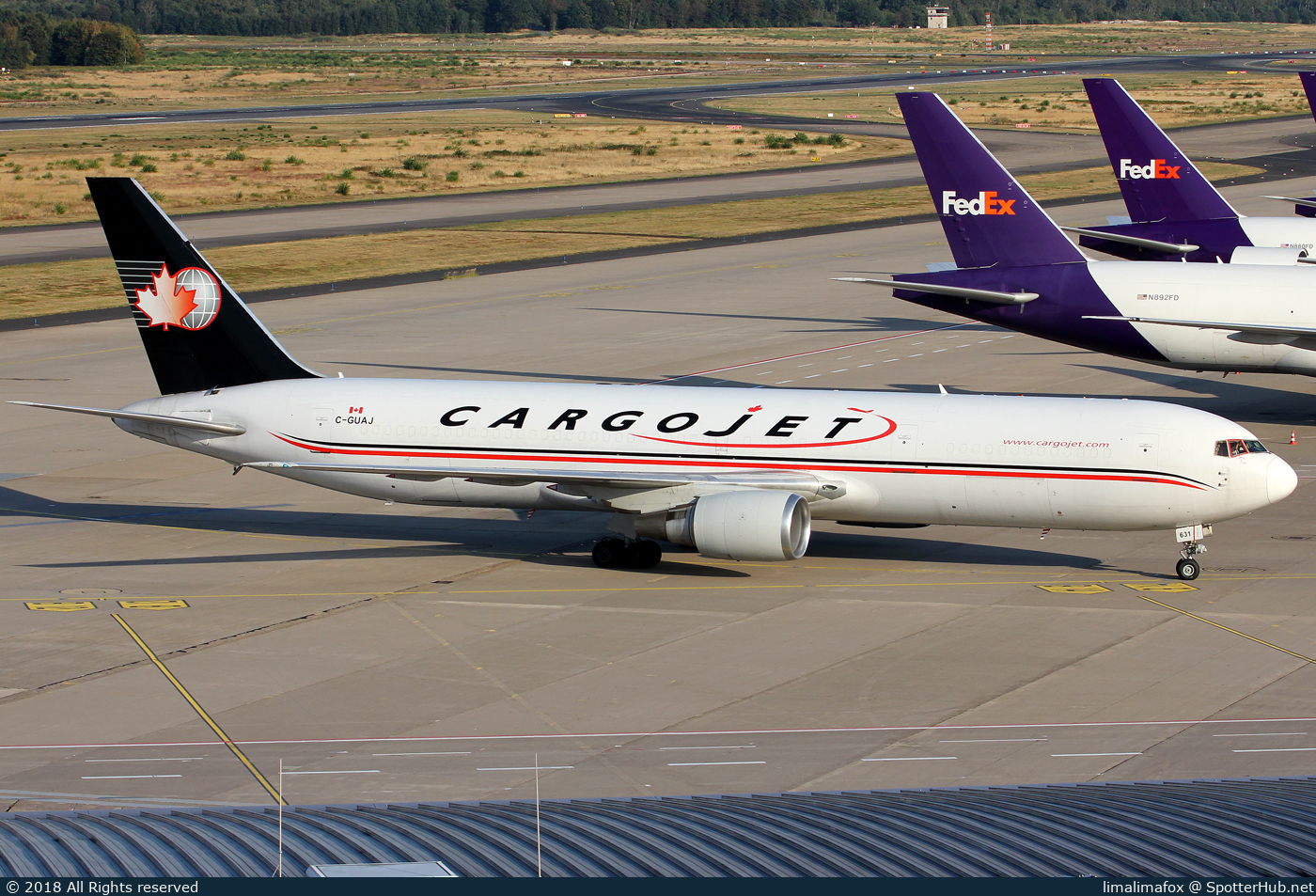 Photo of C-GUAJ - Boeing 767-35E(ER)(BCF) operated by Cargojet Airways