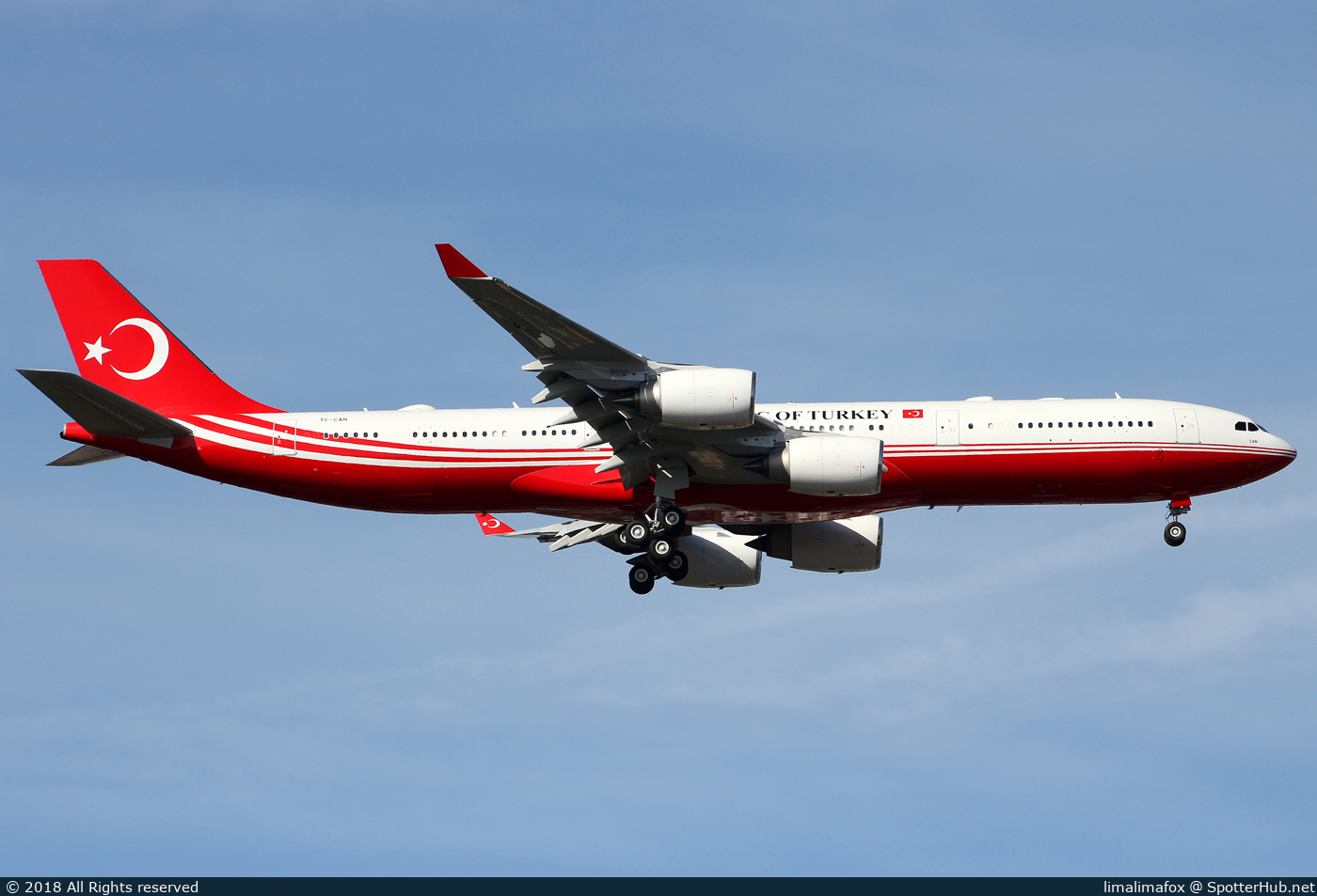 Photo of TC-CAN - Airbus A340-542 operated by Government of Türkiye