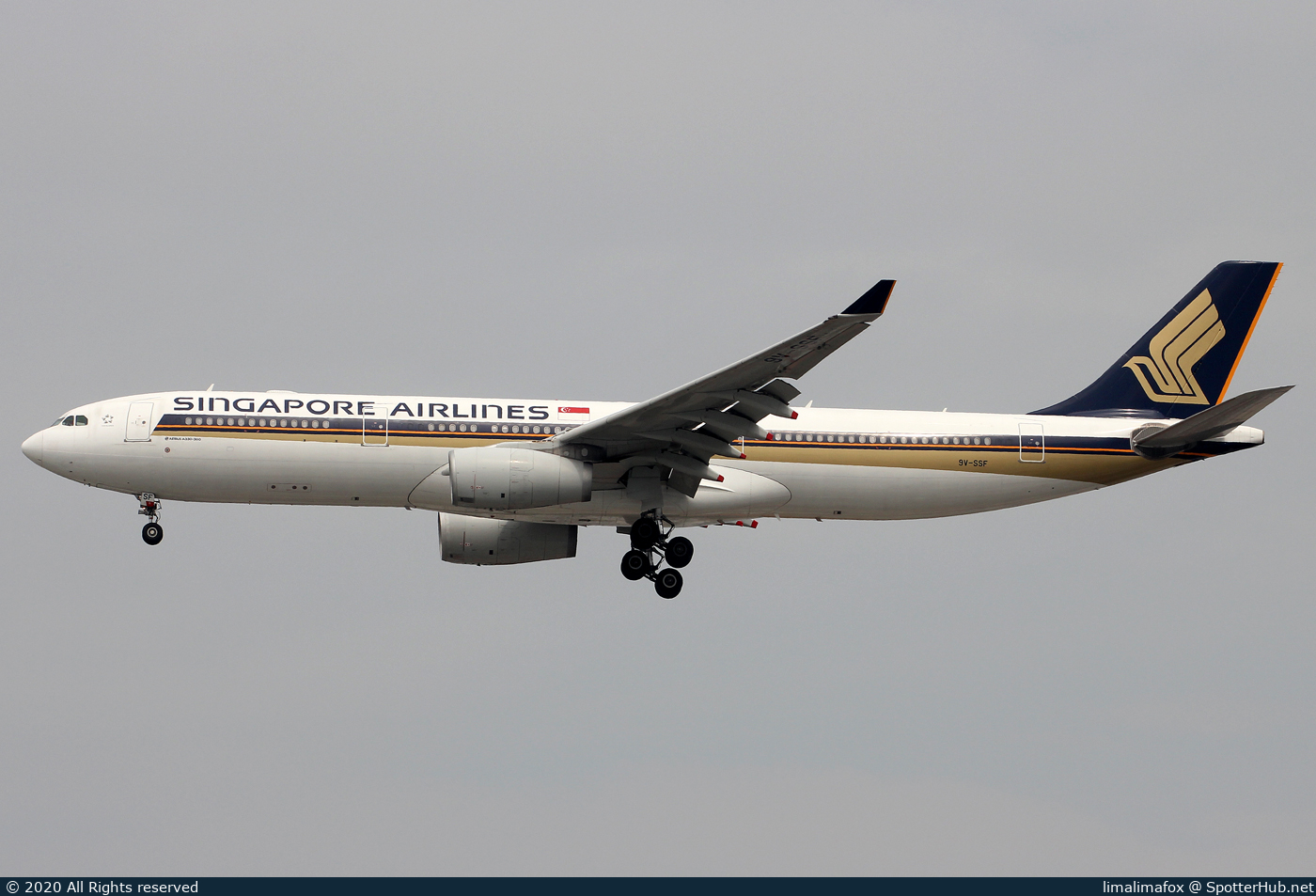 Photo of 9V-SSF - Airbus A330-343 operated by Singapore Airlines