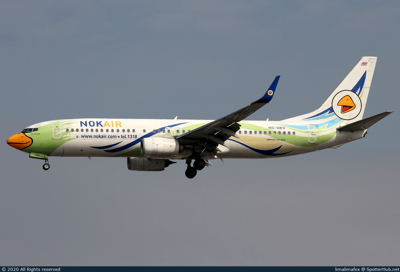 Photo of HS-DBV - Boeing 737-88L operated by Nok Air