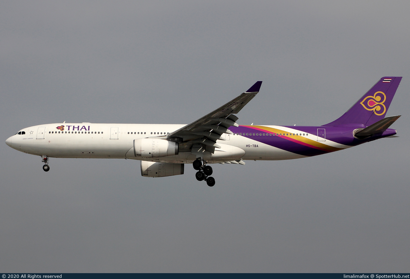 Photo of HS-TBA - Airbus A330-343 operated by Thai Airways International