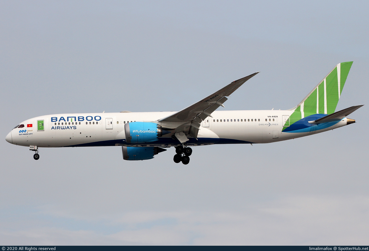 Photo of VN-A829 - Boeing 787-9 Dreamliner operated by Bamboo Airways