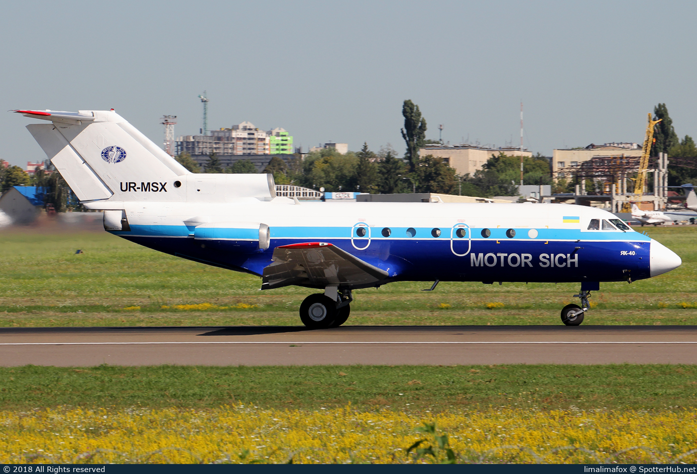 Photo of UR-MSX - Yakovlev Yak-40 operated by Motor Sich Airlines