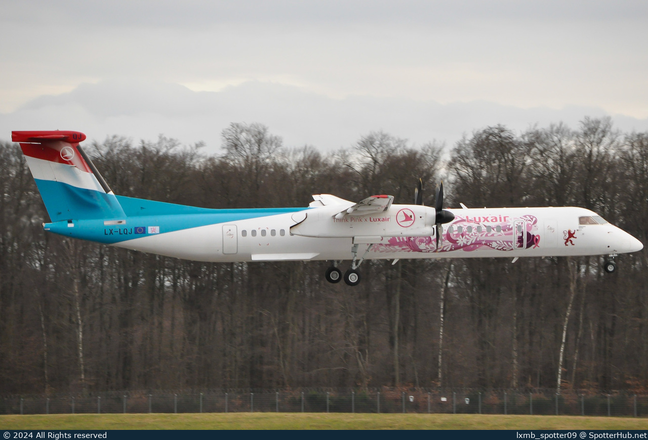 Photo of LX-LQJ - Bombardier DHC-8-402 Dash 8 Q400 operated by Luxair