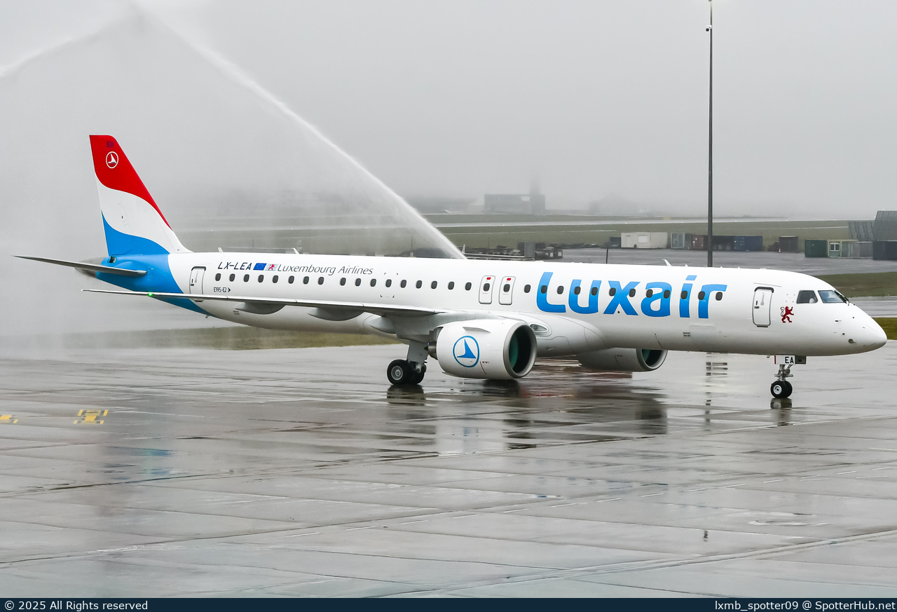 Photo of LX-LEA - Embraer ERJ-195-E2 operated by Luxair