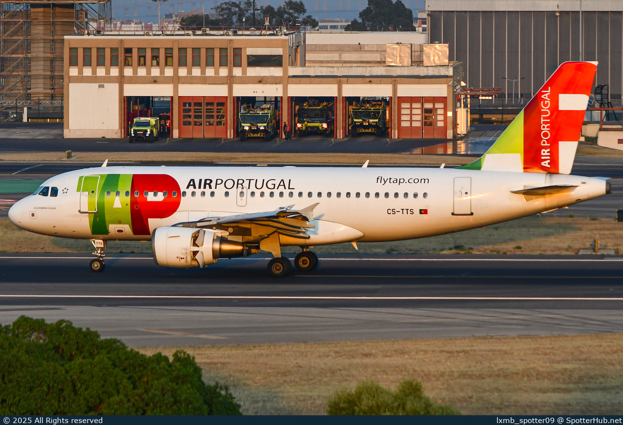 Photo of CS-TTS - Airbus A319-112 operated by TAP Air Portugal