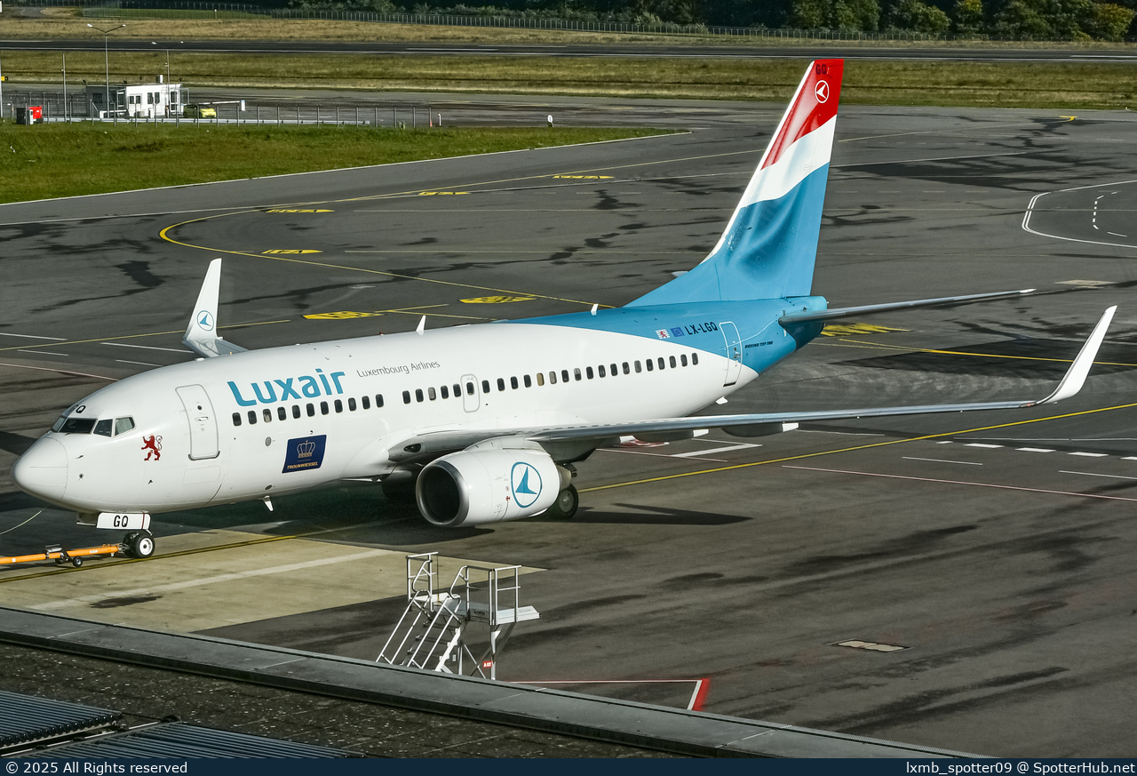 Photo of LX-LGQ - Boeing 737-7C9 operated by Luxair