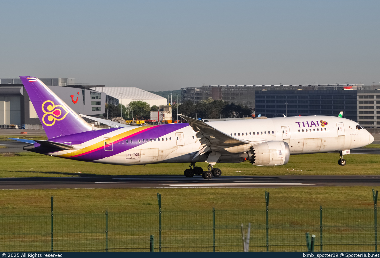 Photo of HS-TQB - Boeing 787-8 Dreamliner operated by Thai Airways International