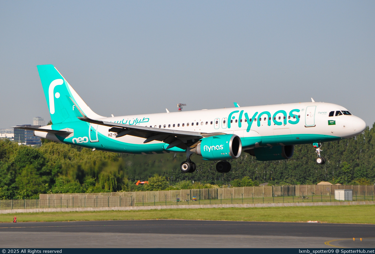 Photo of HZ-NS45 - Airbus A320-251N operated by Flynas