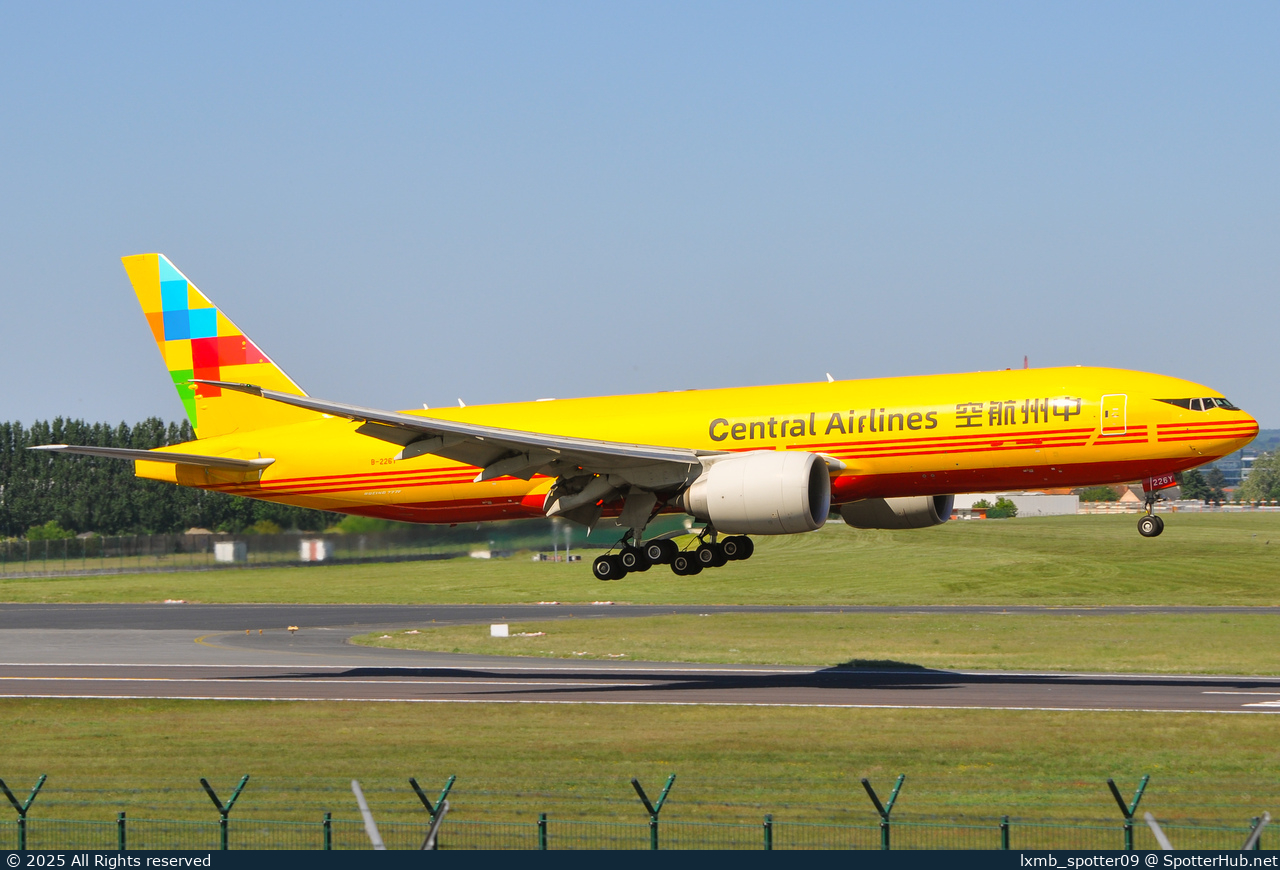 Photo of B-226Y - Boeing 777-F operated by China Central Airlines