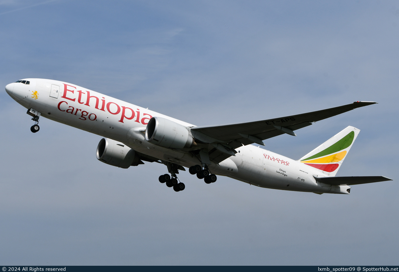 Photo of ET-APS - Boeing 777-F6N operated by Ethiopian Airlines Cargo