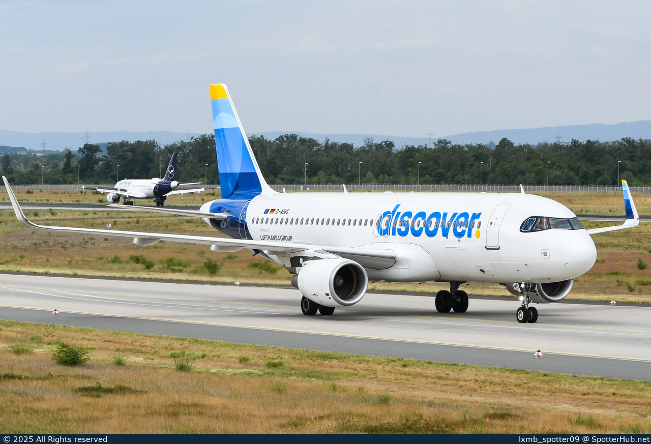 Photo of D-AIWG - Airbus A320-214 operated by Discover Airlines