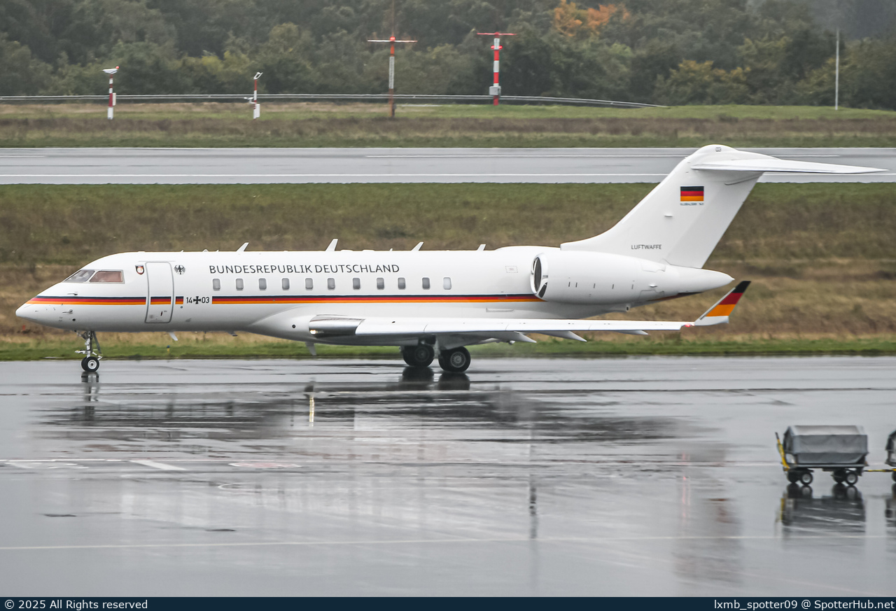 Photo of 14+03 - Bombardier Global 5000 operated by German Air Force