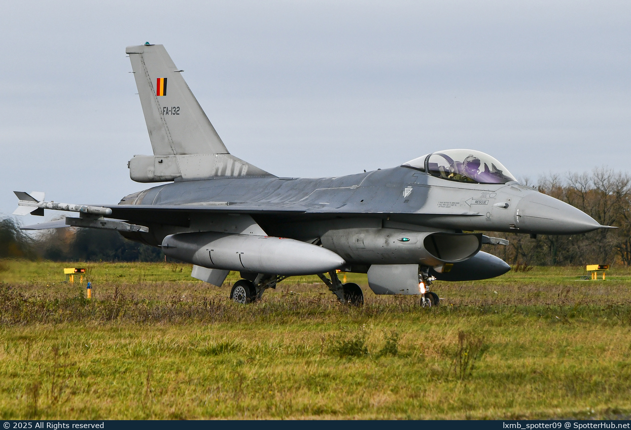 Photo of FA-132 - General Dynamics F-16AM Fighting Falcon operated by Belgian Air Force