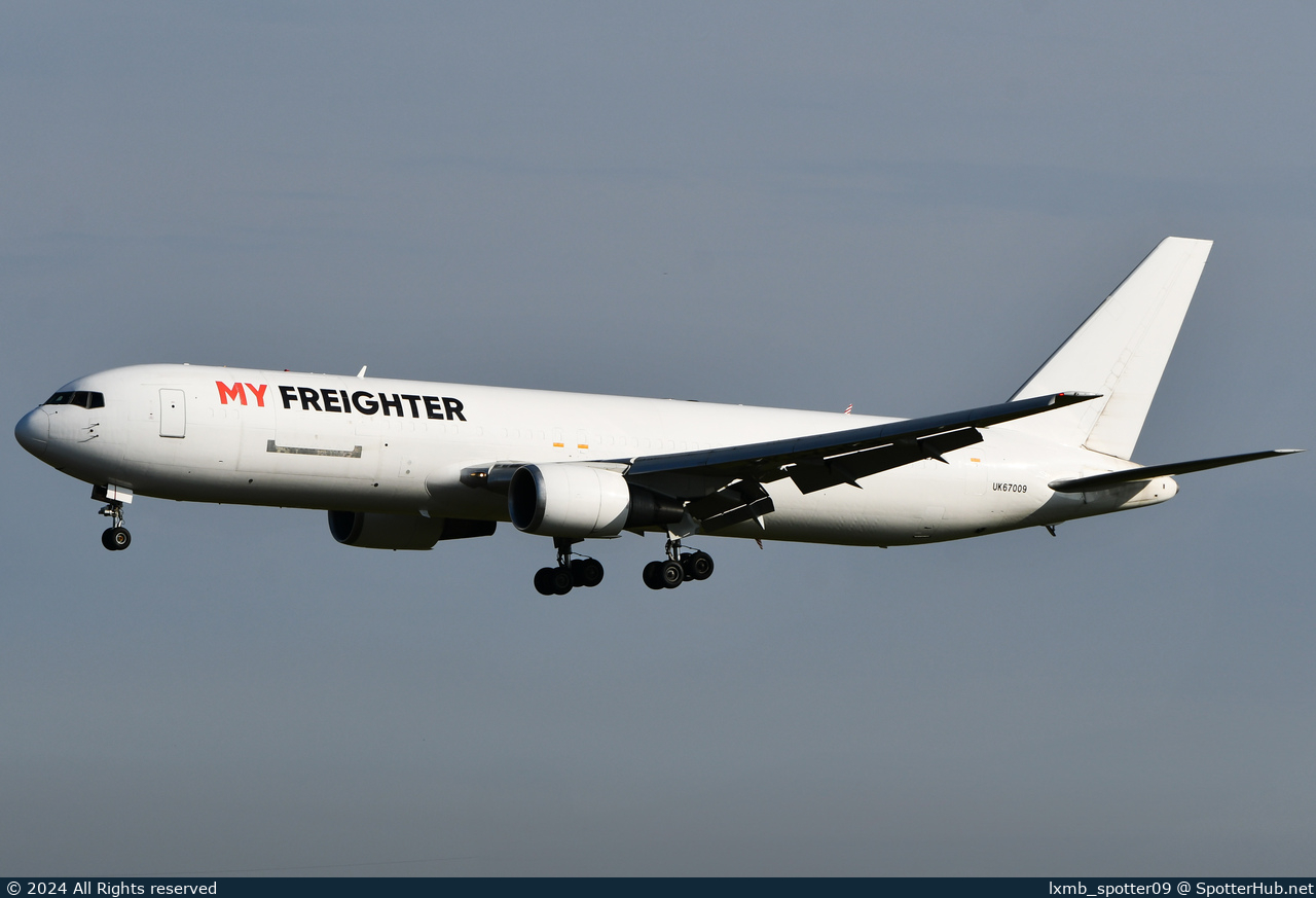 Photo of UK67009 - Boeing 767-3Q8(ER)(BCF) operated by My Freighter