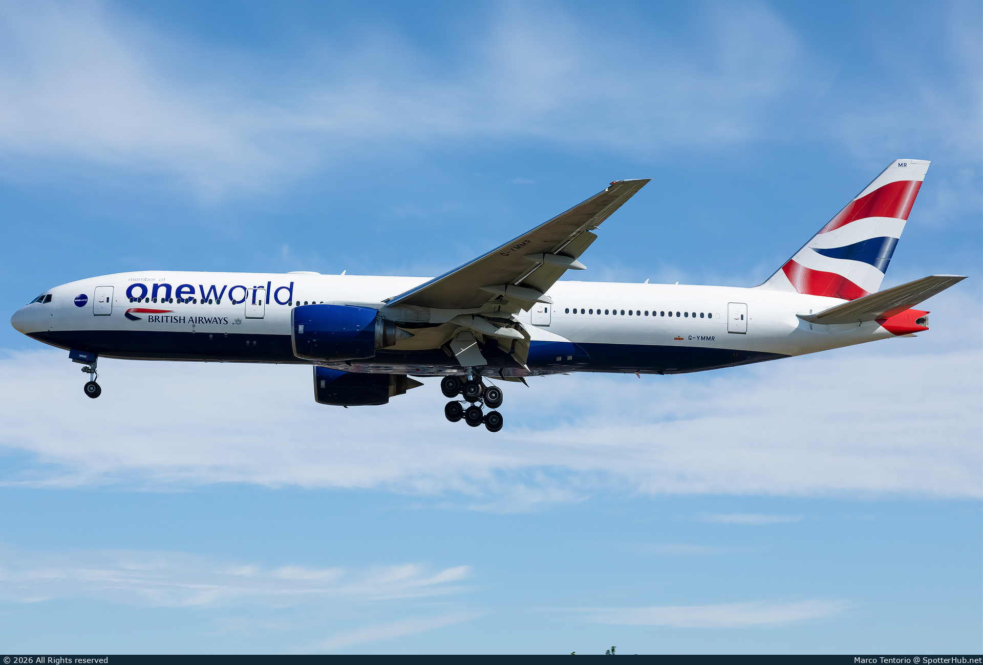 Photo of G-YMMR - Boeing 777-236(ER) operated by British Airways
