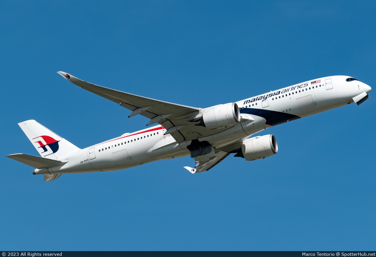 Photo of 9M-MAD - Airbus A350-941 operated by Malaysia Airlines