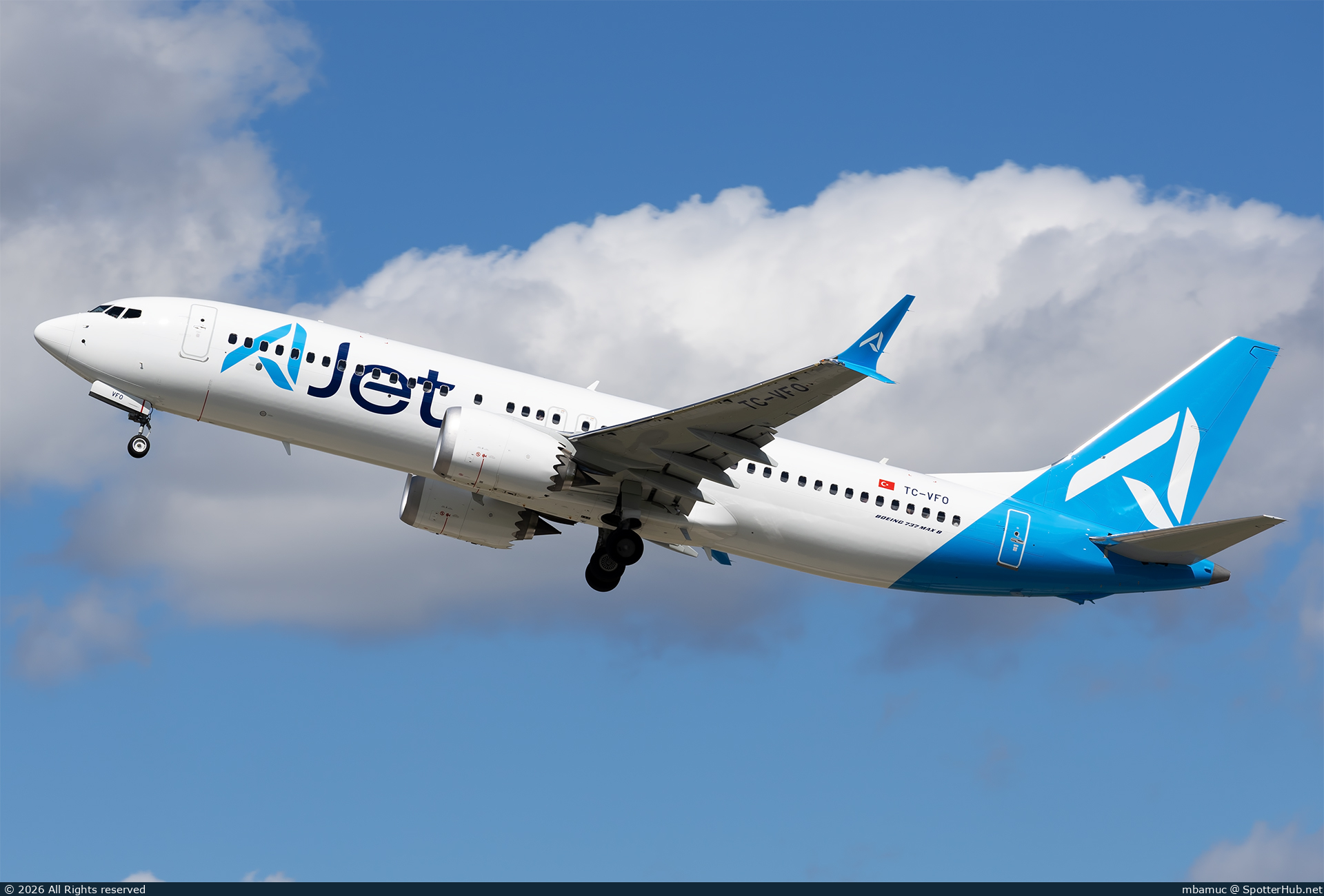 Photo of TC-VFO - Boeing 737 MAX 8 operated by AJet