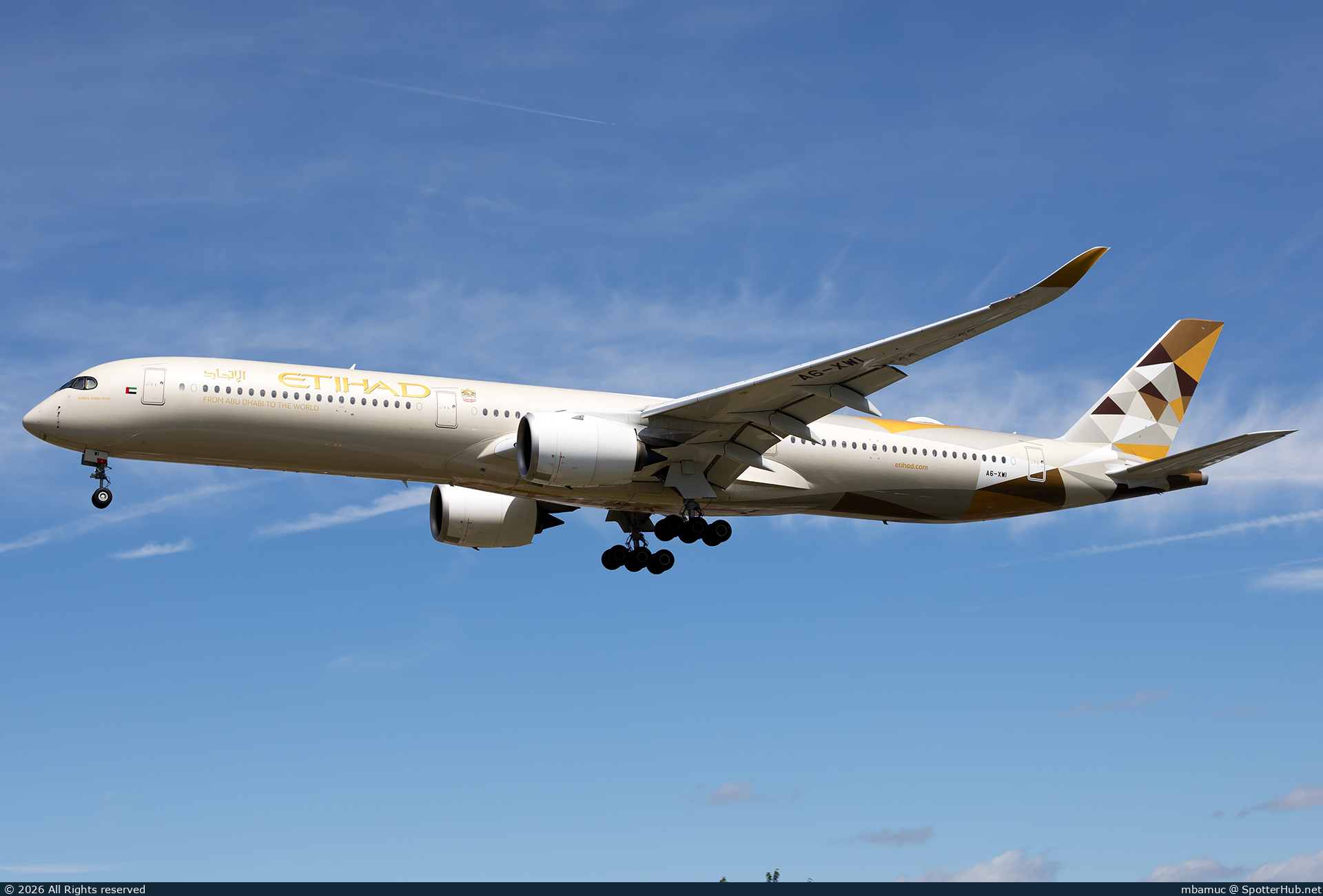 Photo of A6-XWI - Airbus A350-1041 operated by Etihad Airways