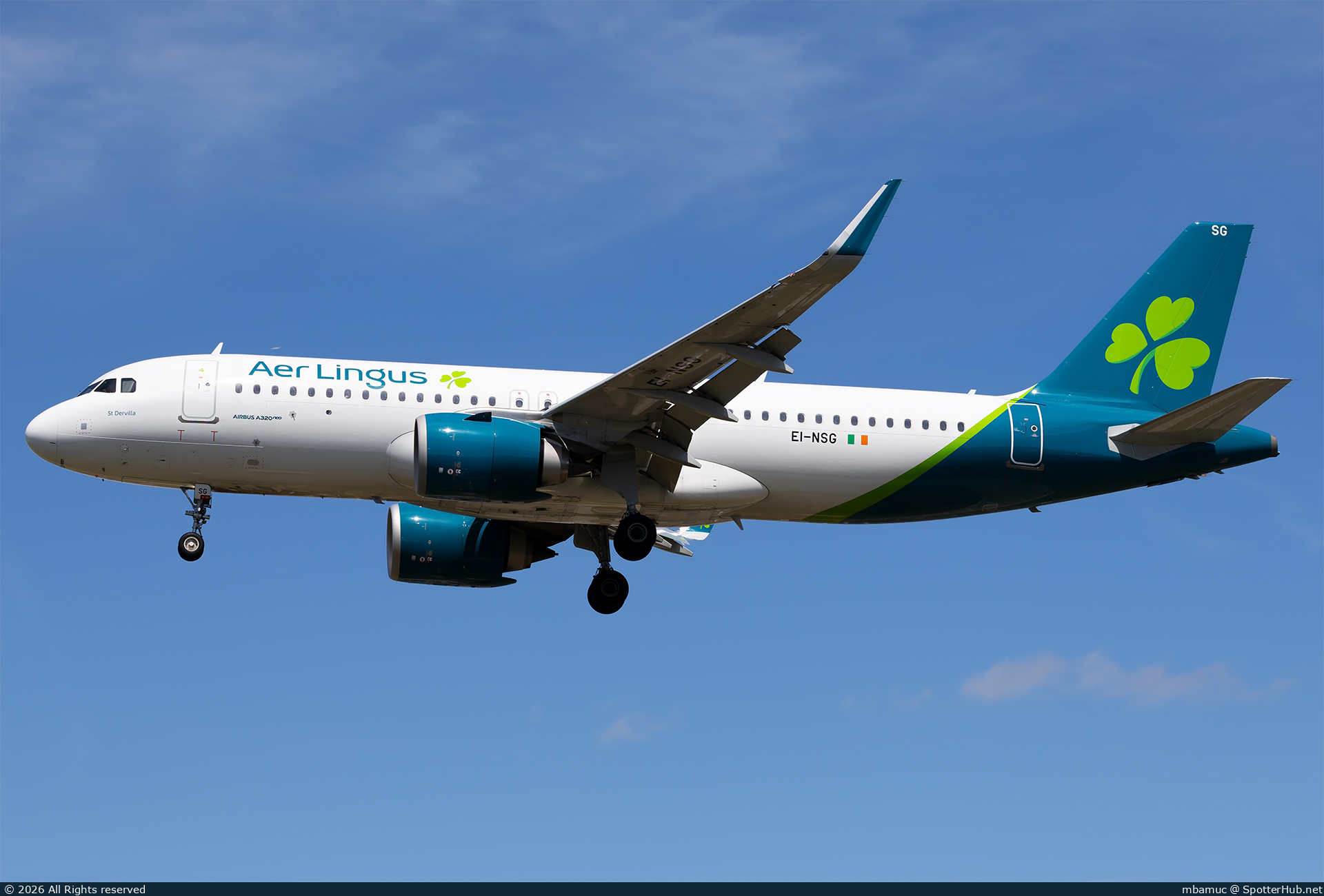 Photo of EI-NSG - Airbus A320-251N operated by Aer Lingus
