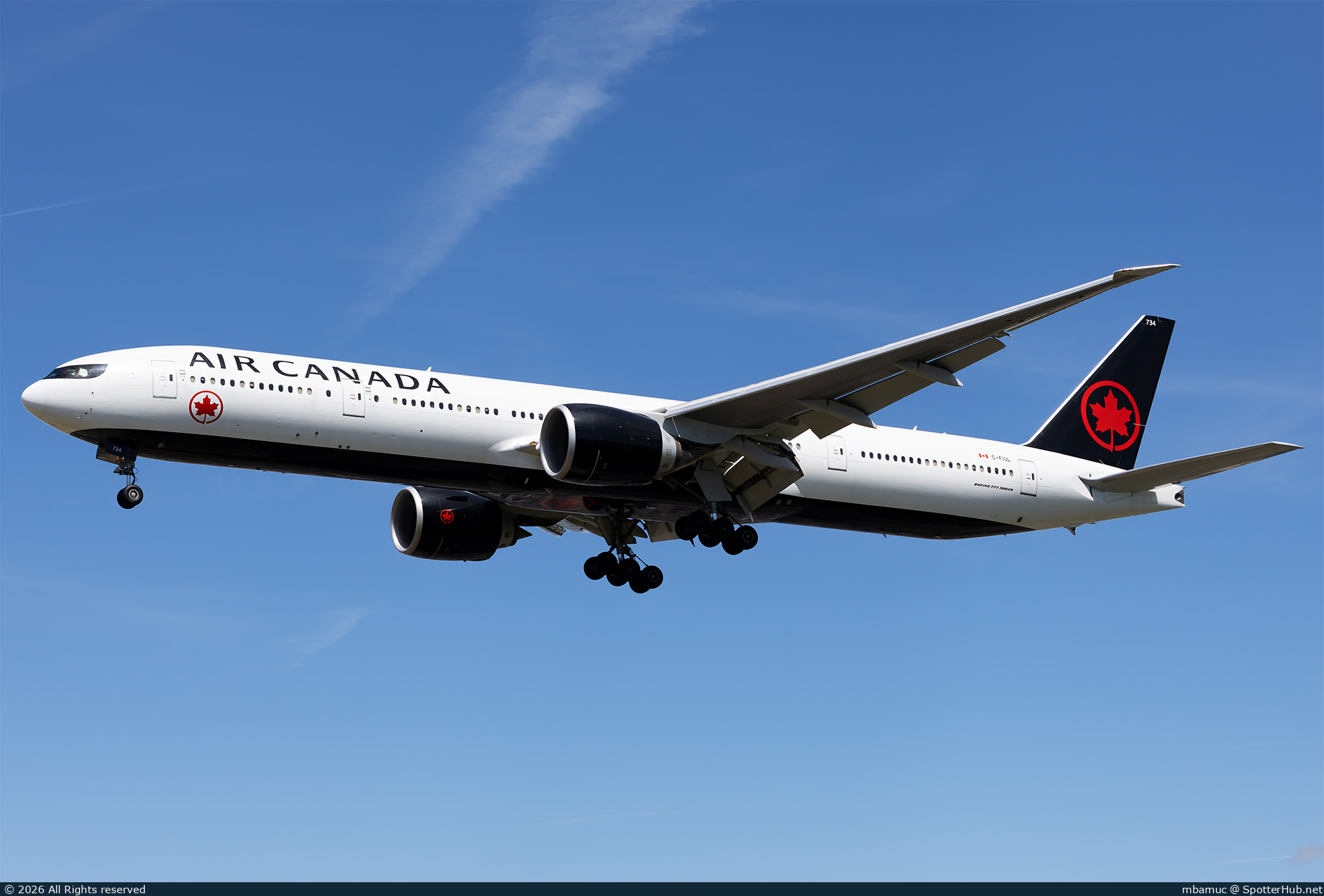 Photo of C-FIUL - Boeing 777-333(ER) operated by Air Canada