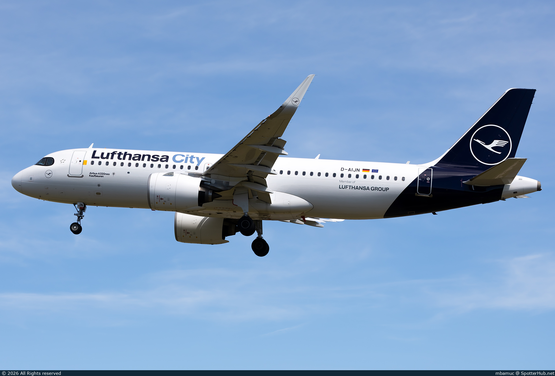 Photo of D-AIJN - Airbus A320-271N operated by Lufthansa City Airlines