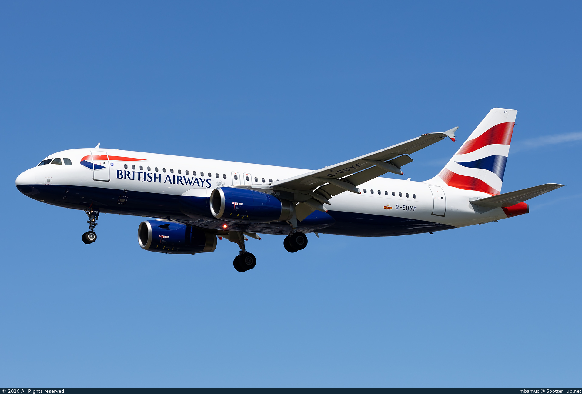 Photo of G-EUYF - Airbus A320-232 operated by British Airways