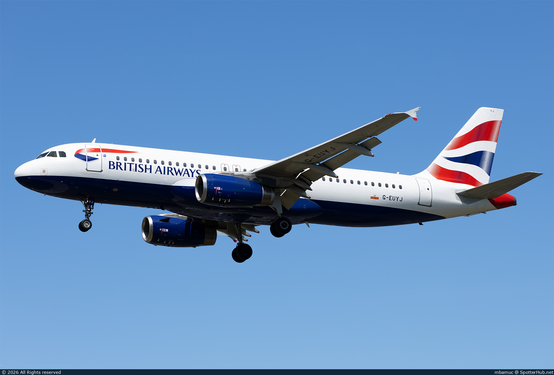 Photo of G-EUYJ - Airbus A320-232 operated by British Airways