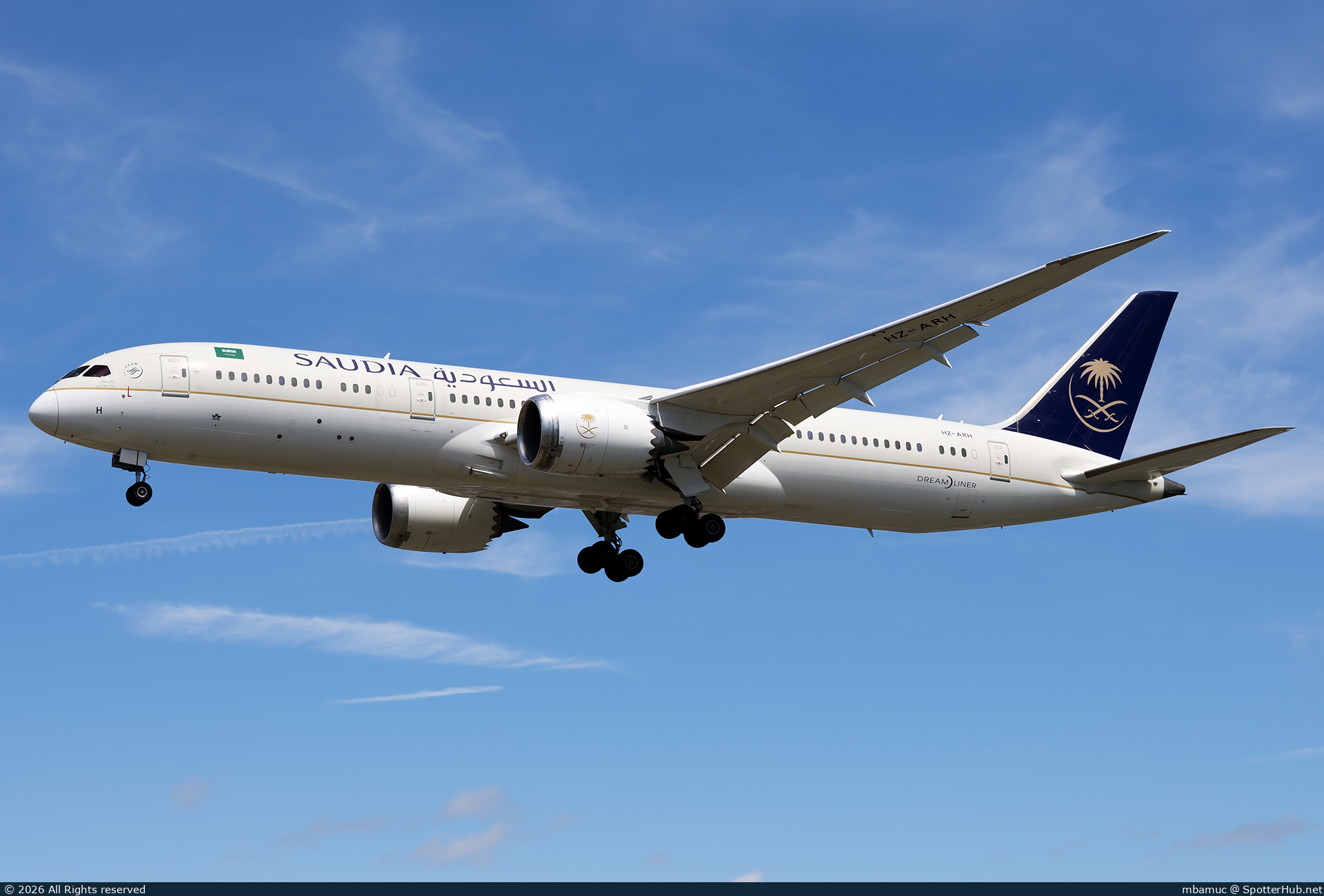 Photo of HZ-ARH - Boeing 787-9 Dreamliner operated by Saudia
