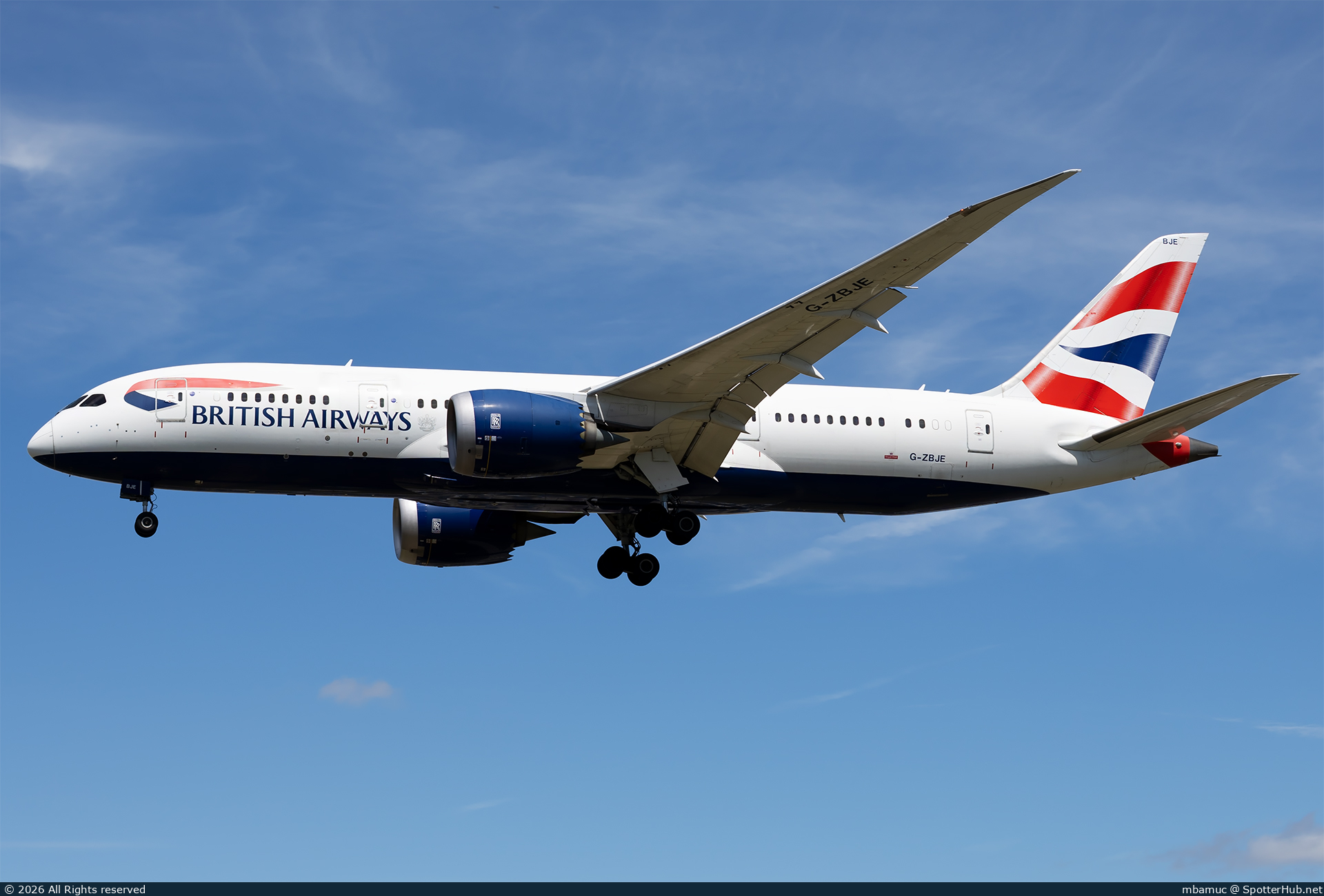 Photo of G-ZBJE - Boeing 787-8 Dreamliner operated by British Airways