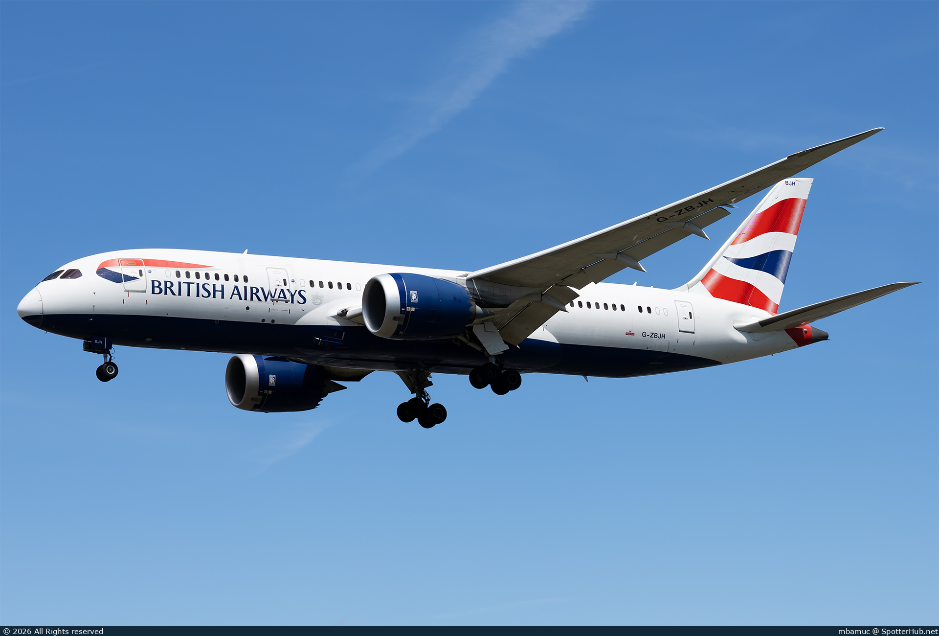 Photo of G-ZBJH - Boeing 787-8 Dreamliner operated by British Airways