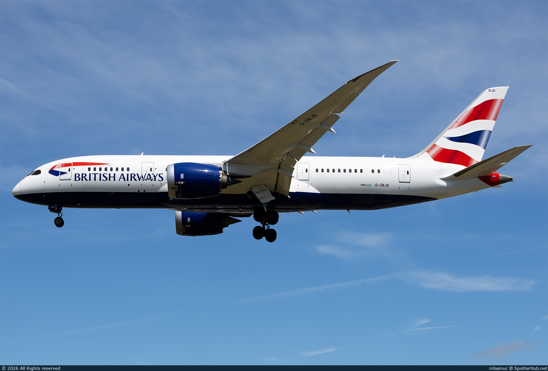 Photo of G-ZBJD - Boeing 787-8 Dreamliner operated by British Airways