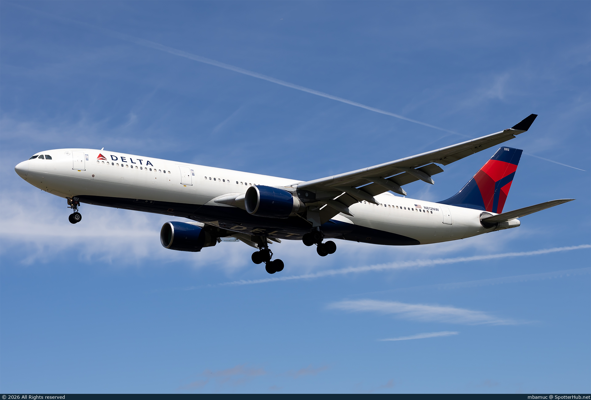 Photo of N812NW - Airbus A330-323 operated by Delta Air Lines