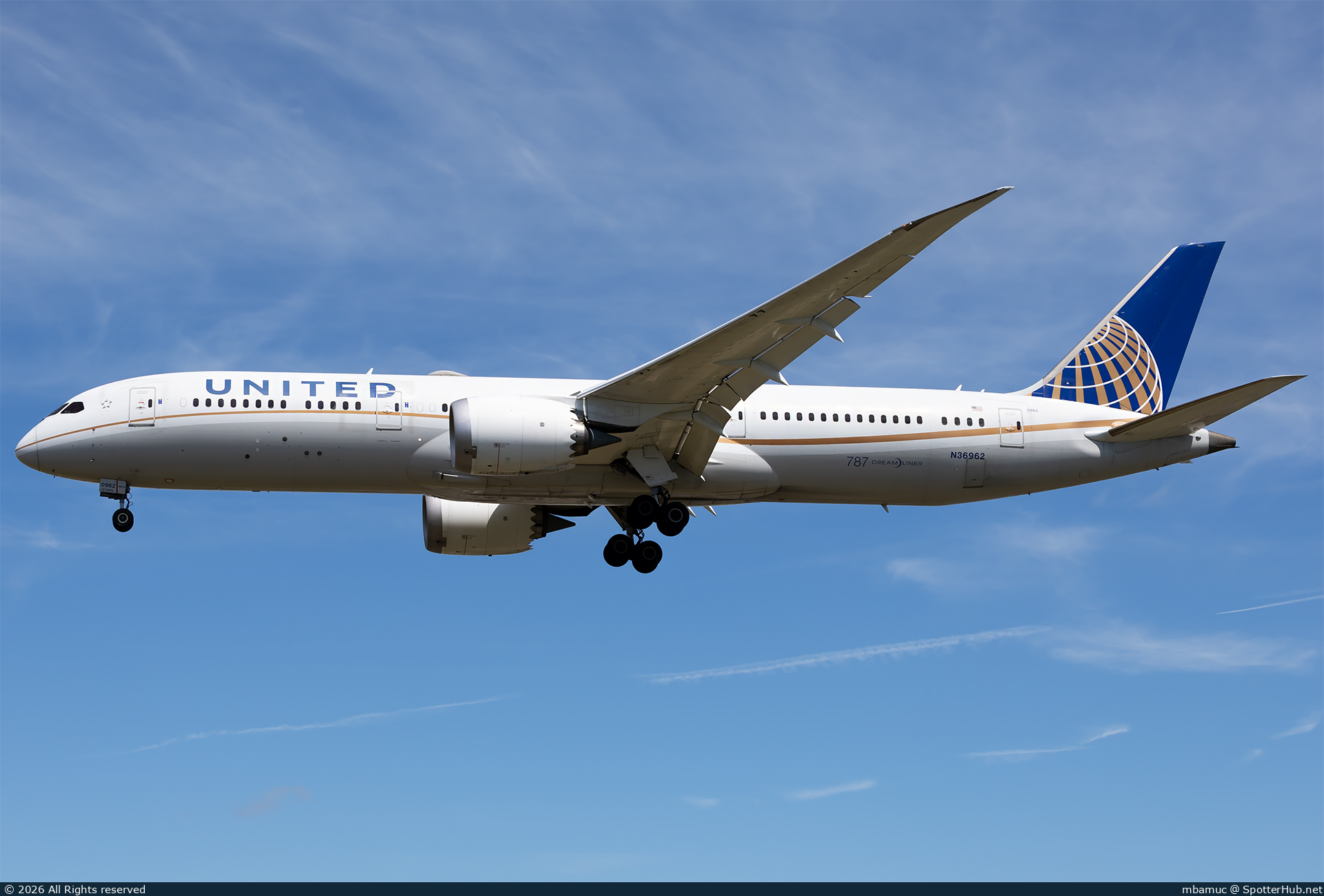 Photo of N36962 - Boeing 787-9 Dreamliner operated by United Airlines