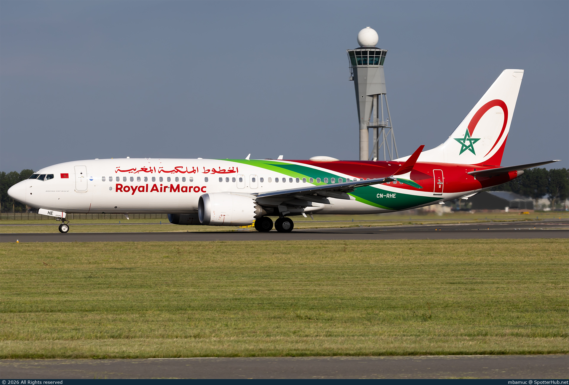 Photo of CN-RHE - Boeing 737 MAX 8 operated by Royal Air Maroc