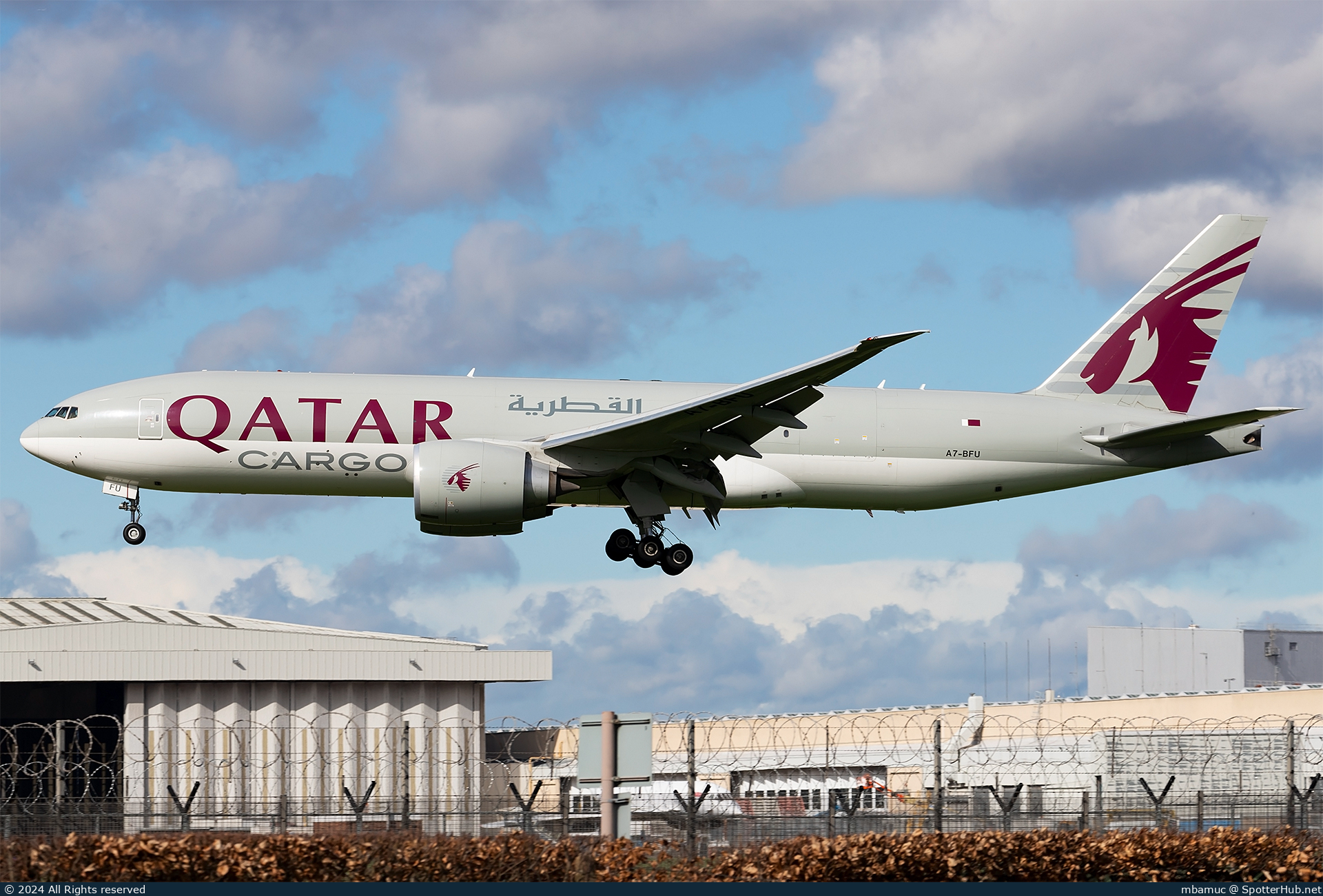 Photo of A7-BFU - Boeing 777-F operated by Qatar Airways Cargo