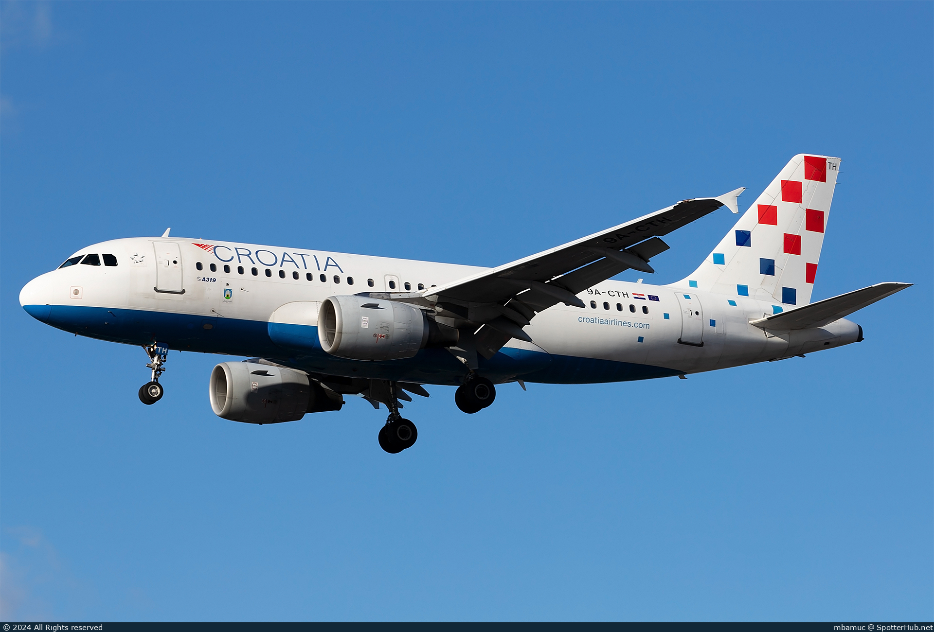 Photo of 9A-CTH - Airbus A319-112 operated by Croatia Airlines