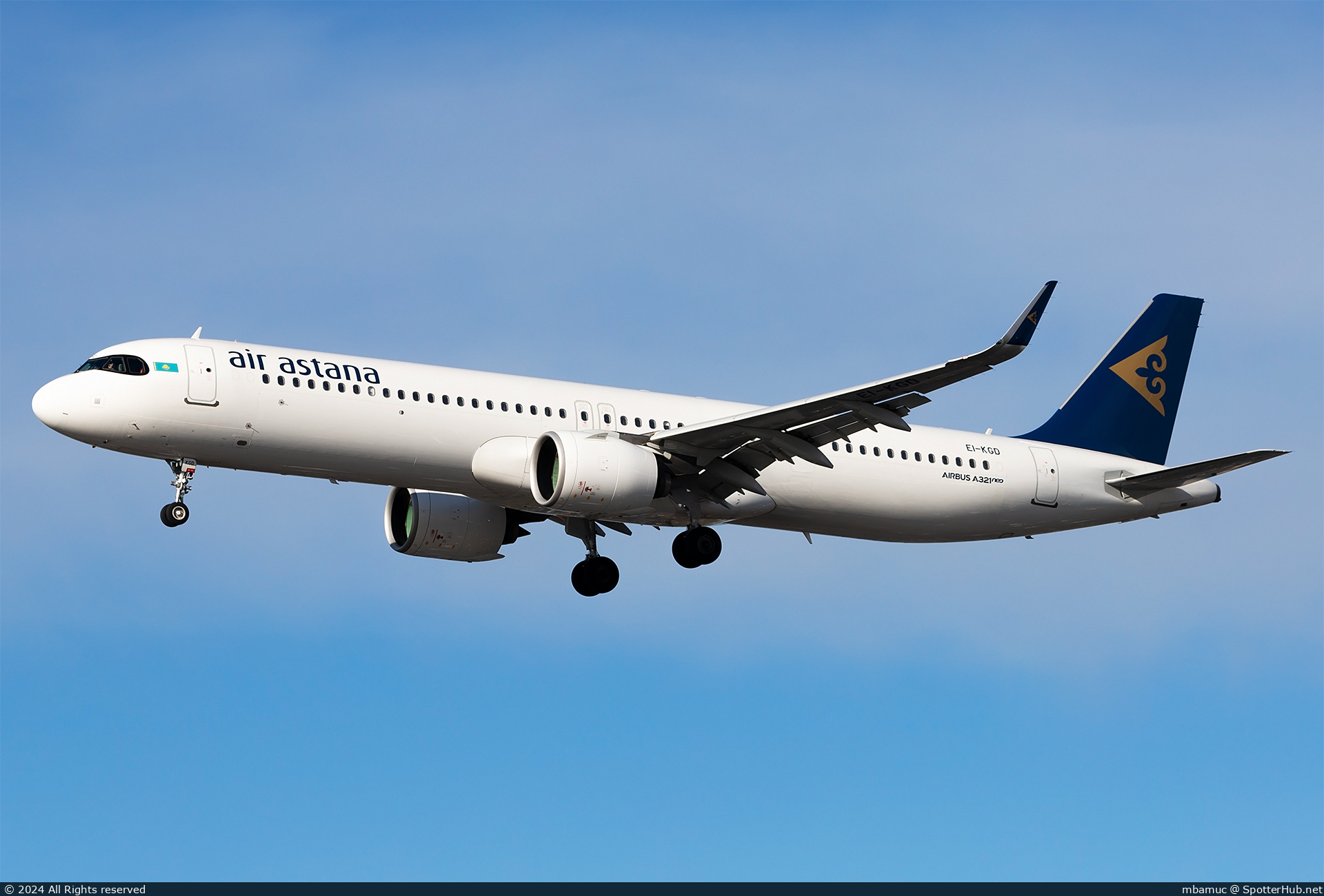 Photo of EI-KGD - Airbus A321-271NX operated by Air Astana