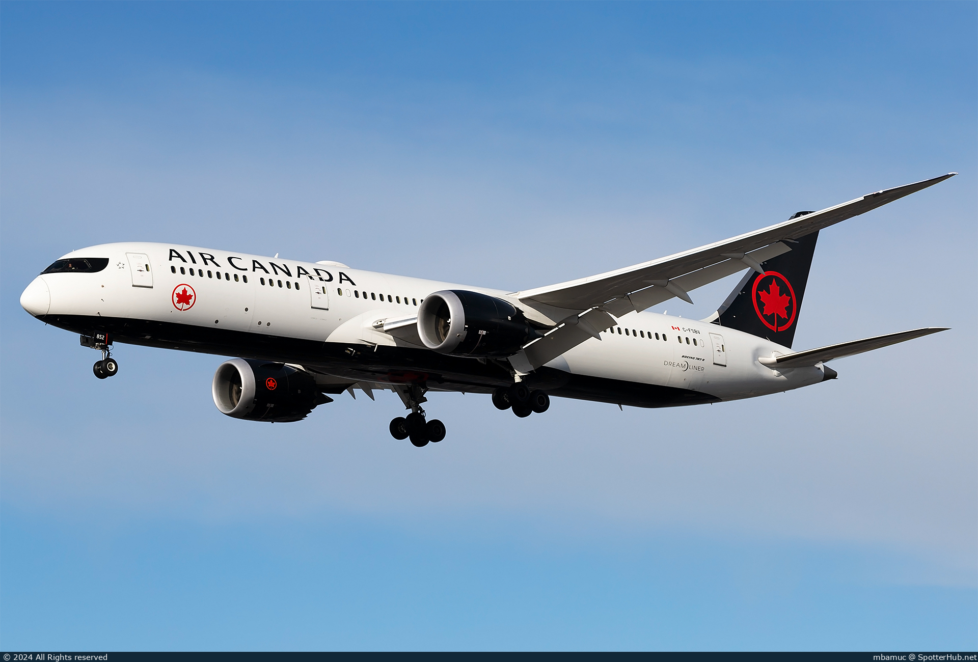 Photo of C-FSBV - Boeing 787-9 Dreamliner operated by Air Canada