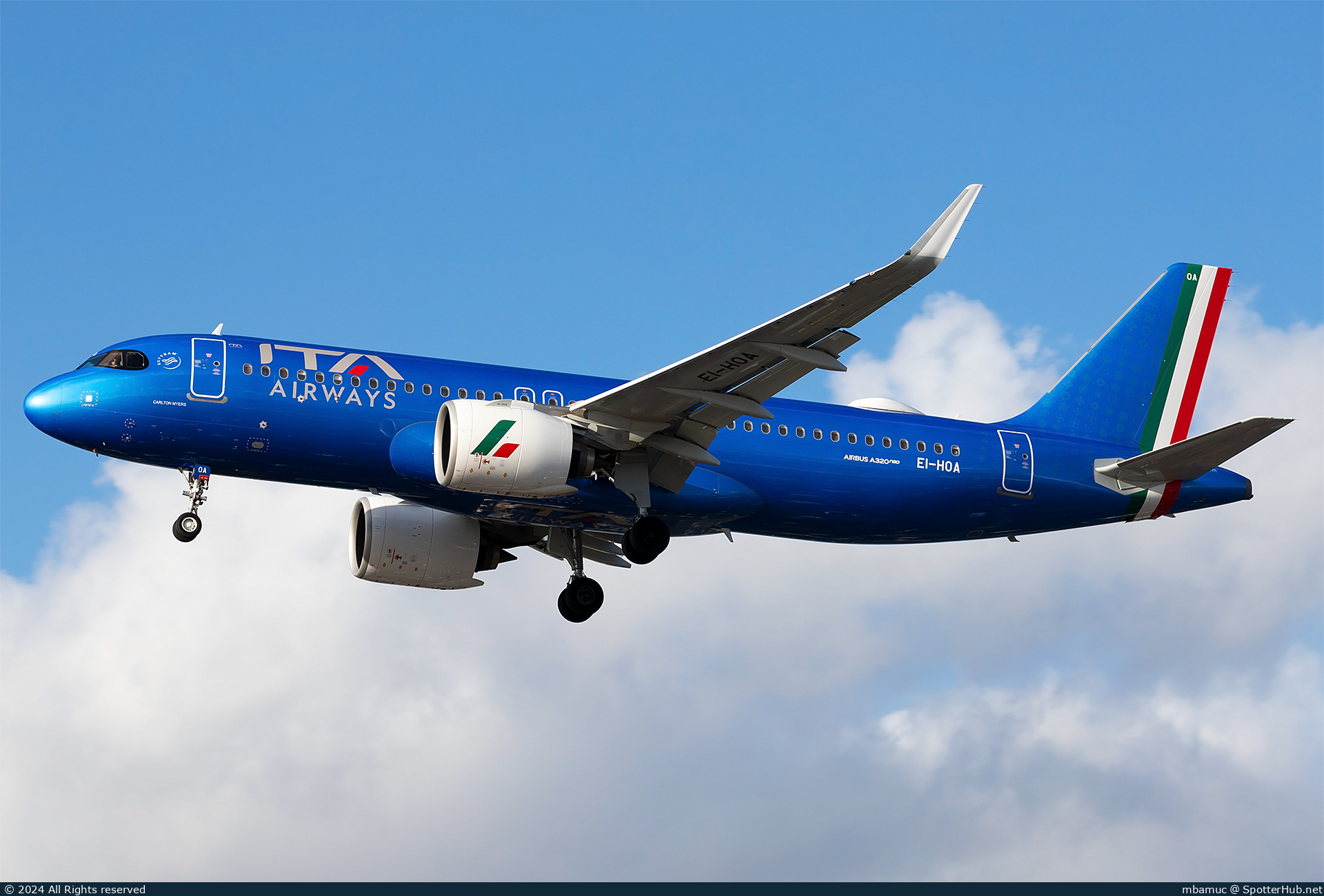 Photo of EI-HOA - Airbus A320-271N operated by ITA Airways