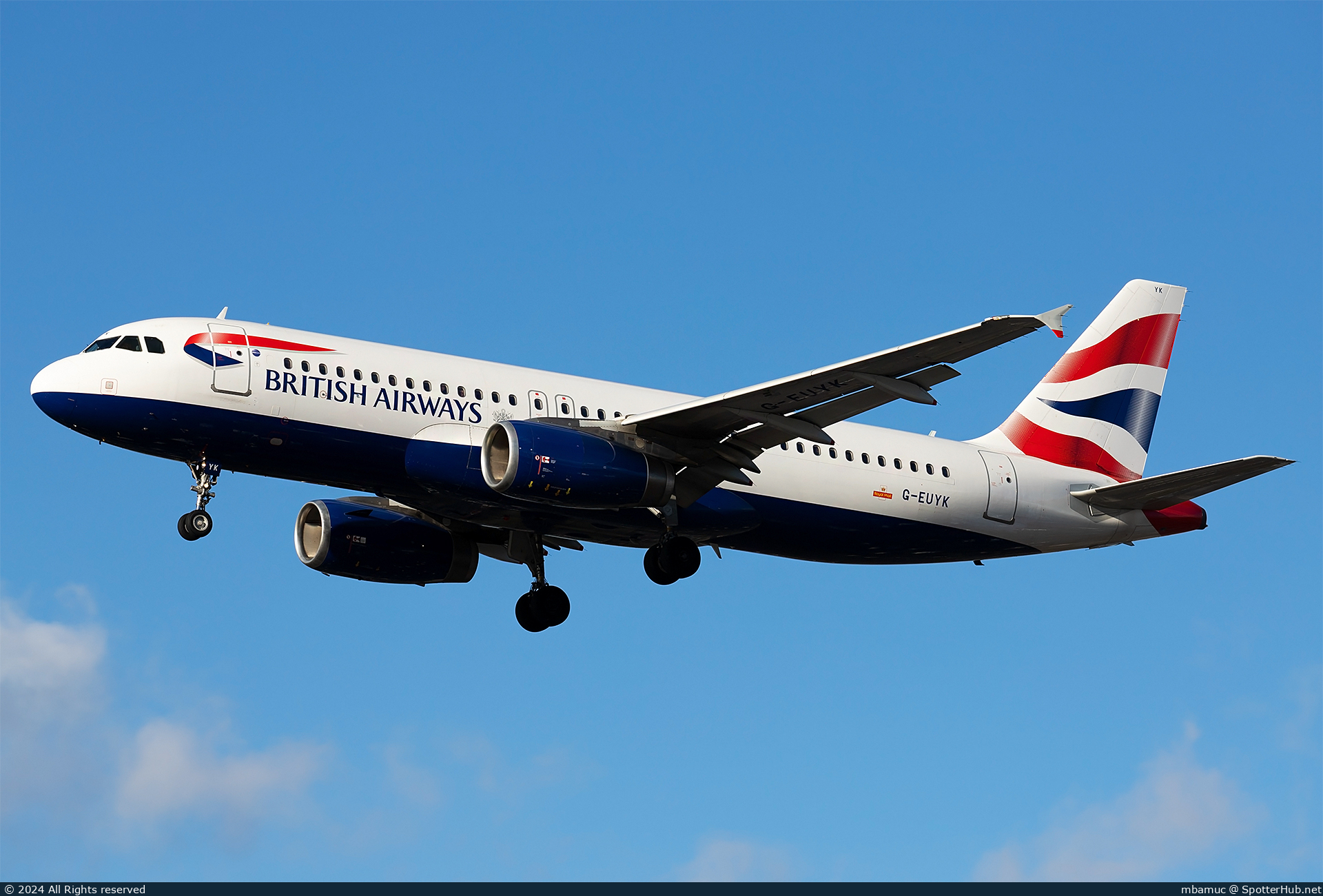 Photo of G-EUYK - Airbus A320-232 operated by British Airways