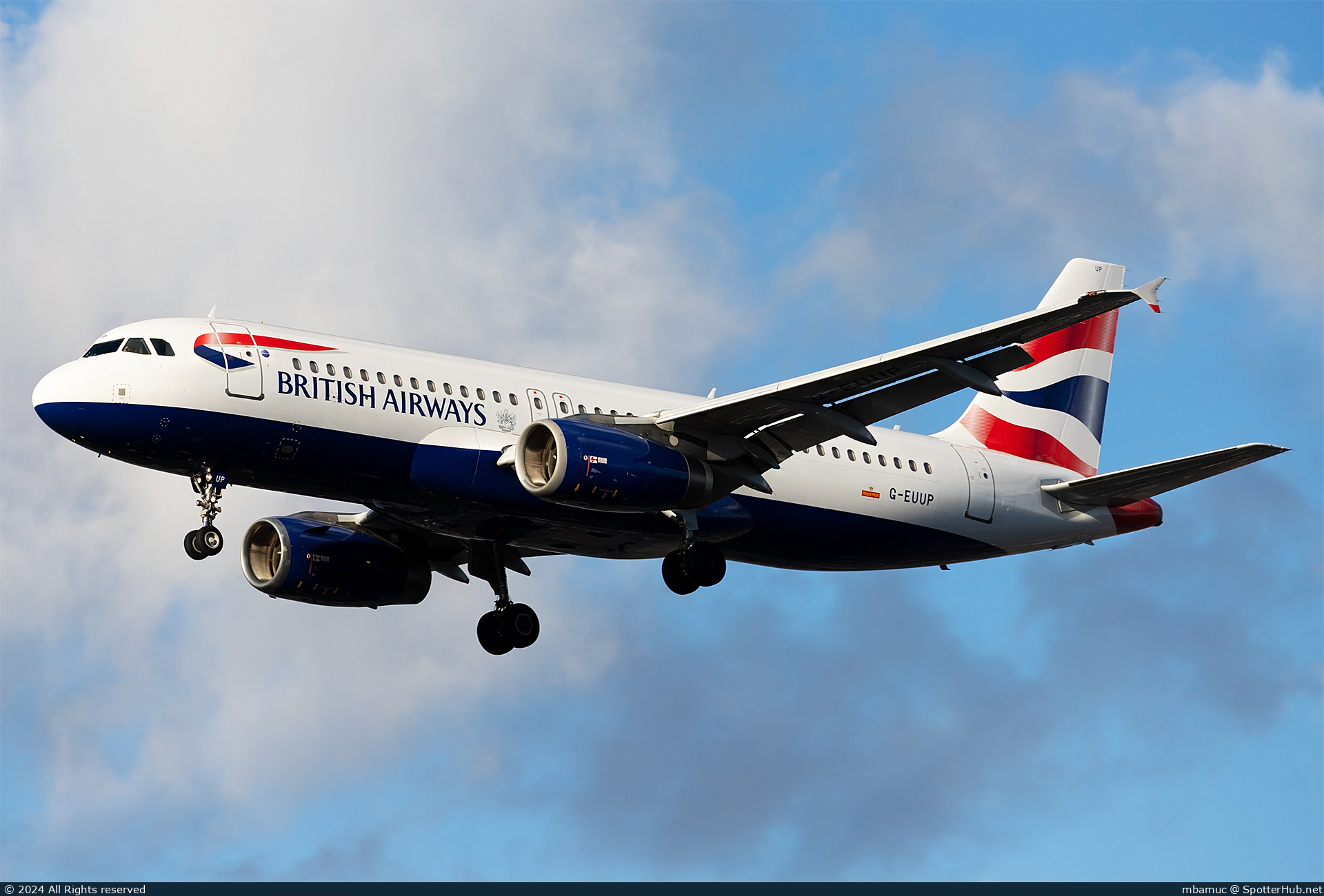 Photo of G-EUUP - Airbus A320-232 operated by British Airways